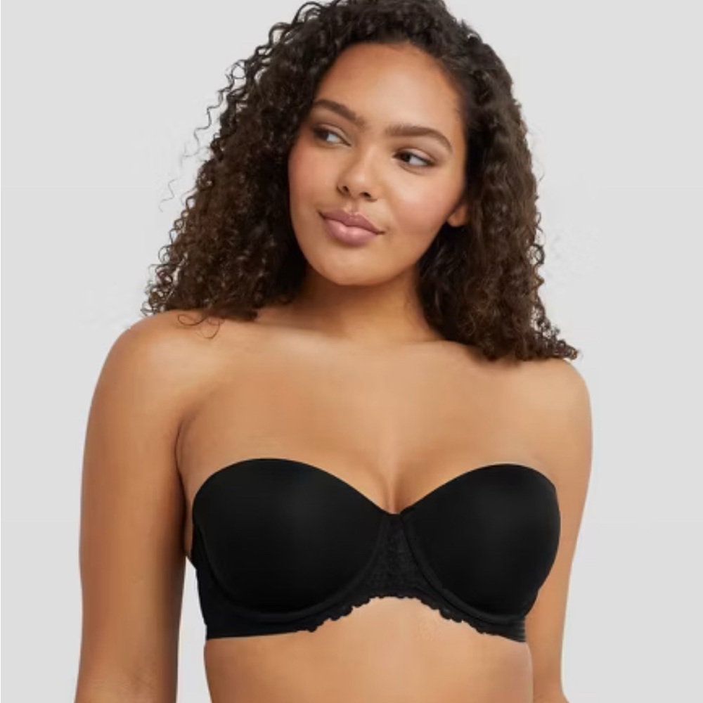 Maidenform Black Strapless Bra 36DD (no straps included)